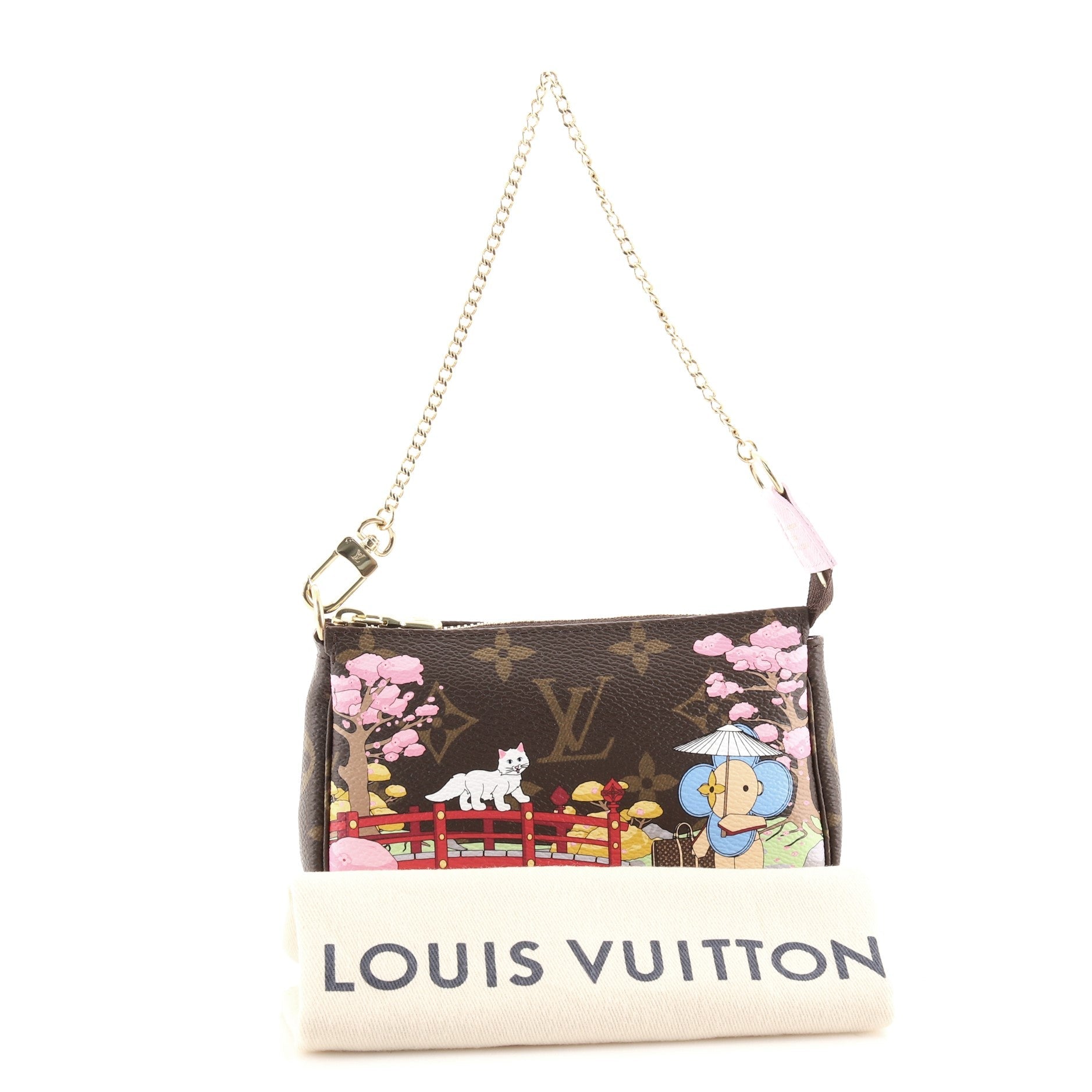 Pochette Accessoires Limited Edition Vivienne Xmas Monogram Canvas Mini