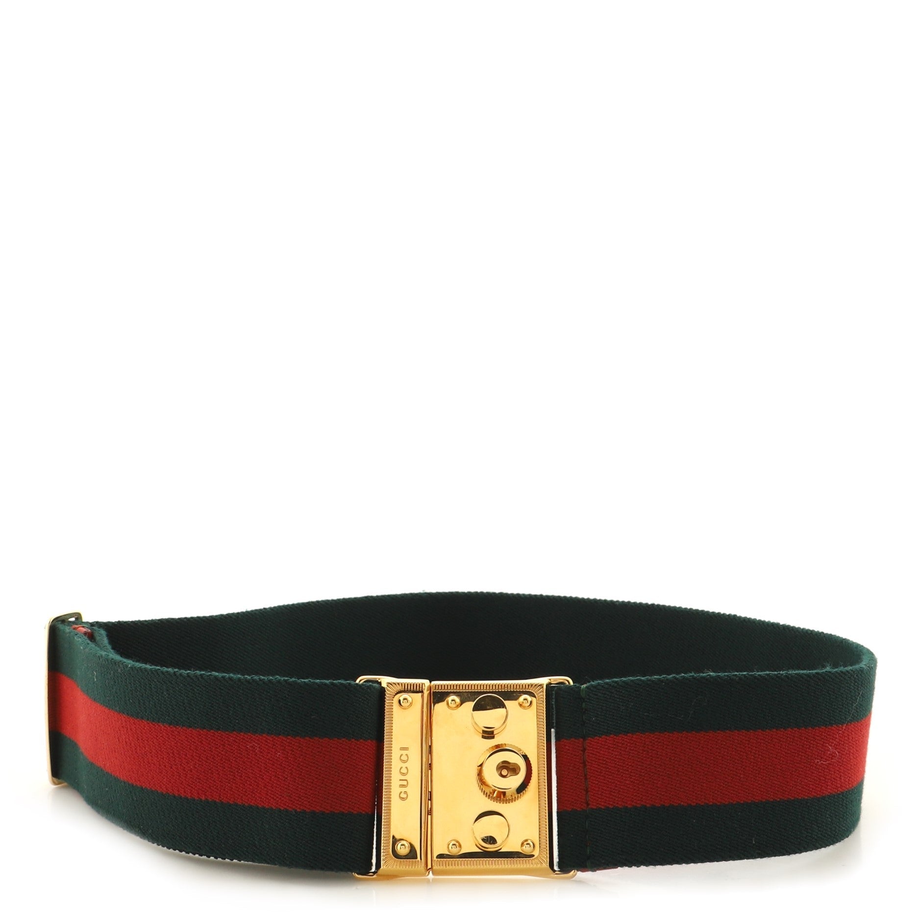 Padlock Web Belt Canvas Wide 75