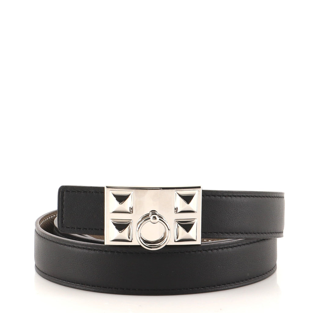 Collier de Chien Buckle Reversible Belt Leather Medium 95