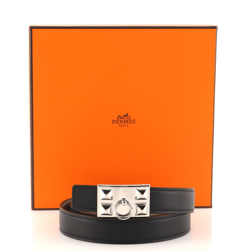 Collier de Chien Buckle Reversible Belt Leather Medium 95