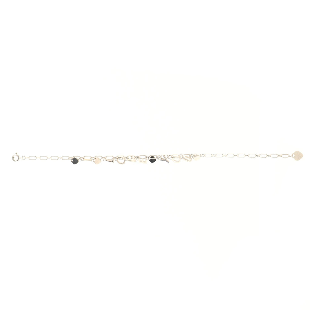 I Love You Charm Bracelet Sterling Silver