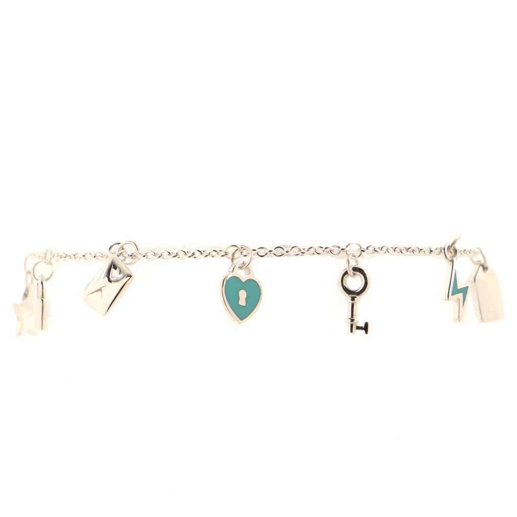 Love Notes Charm Bracelet Sterling Silver with Enamel