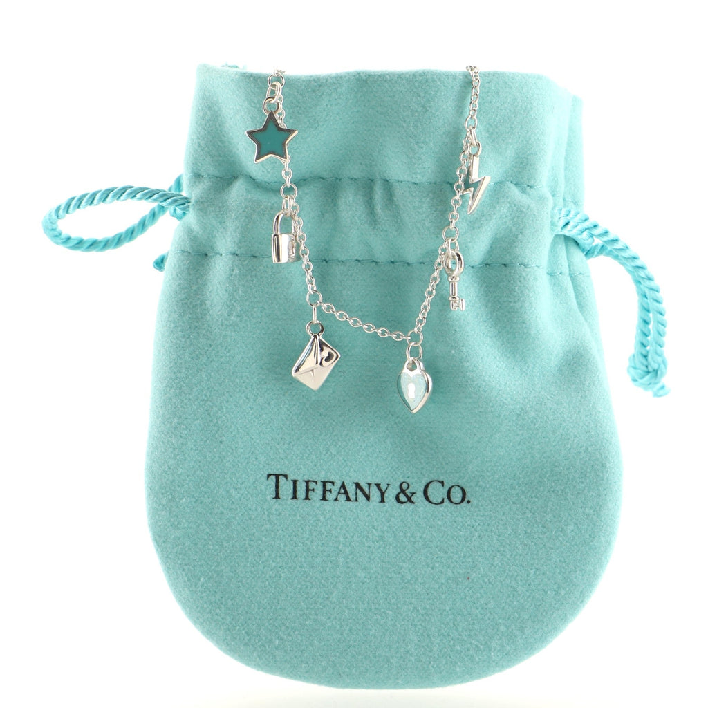 Love Notes Charm Bracelet Sterling Silver with Enamel
