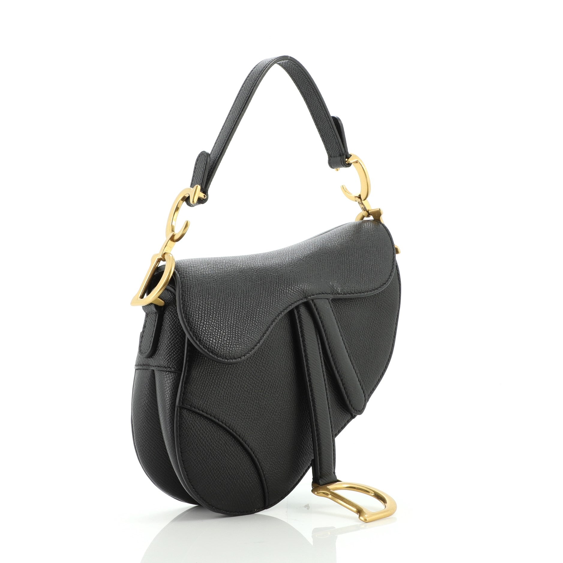 Saddle Handbag Leather Mini