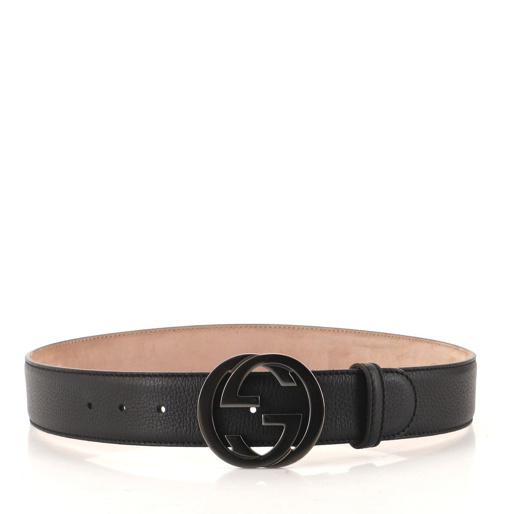 Interlocking G Belt Leather Medium 80