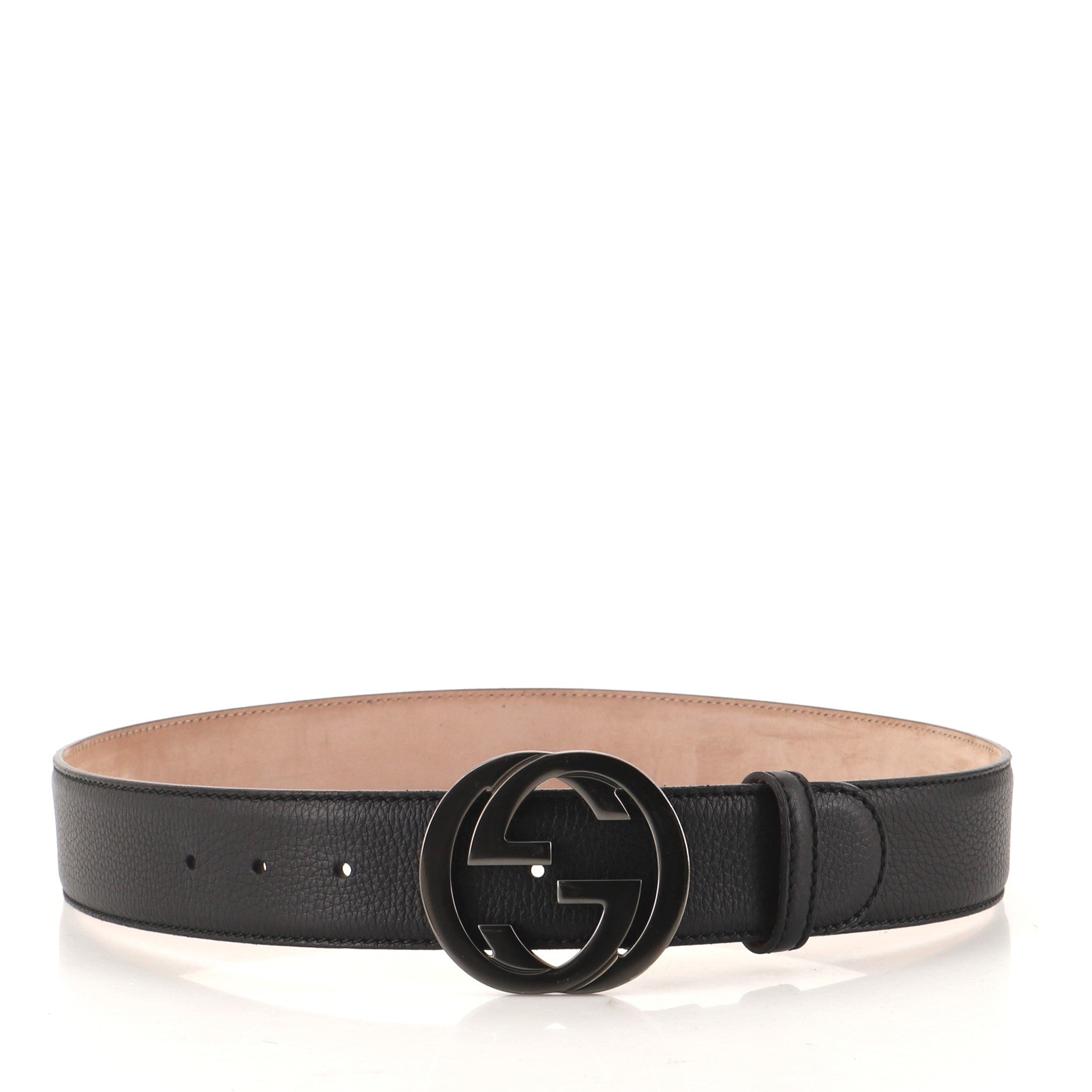 Interlocking G Belt Leather Medium 80