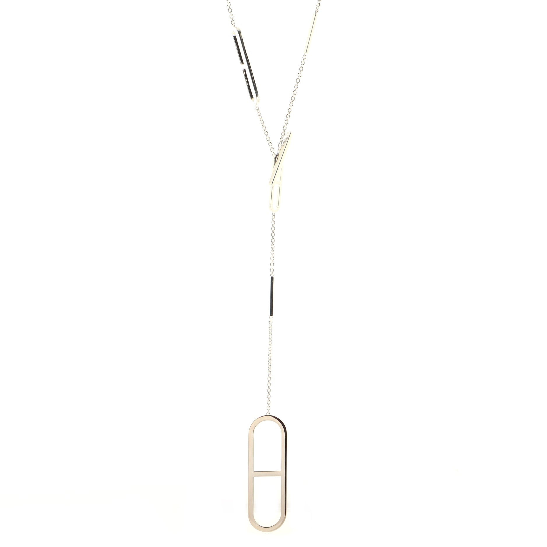 Ever Chaine d'Ancre Long Necklace Sterling Silver