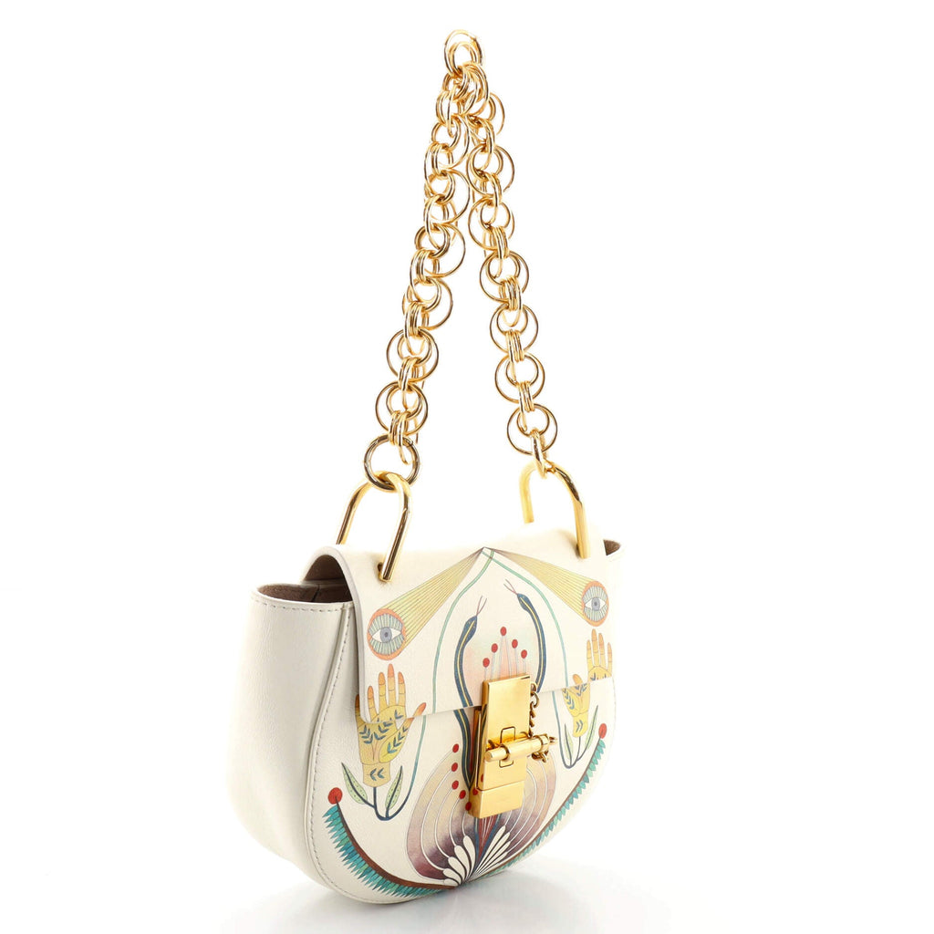 Drew Bijou Crossbody Bag Printed Leather Mini