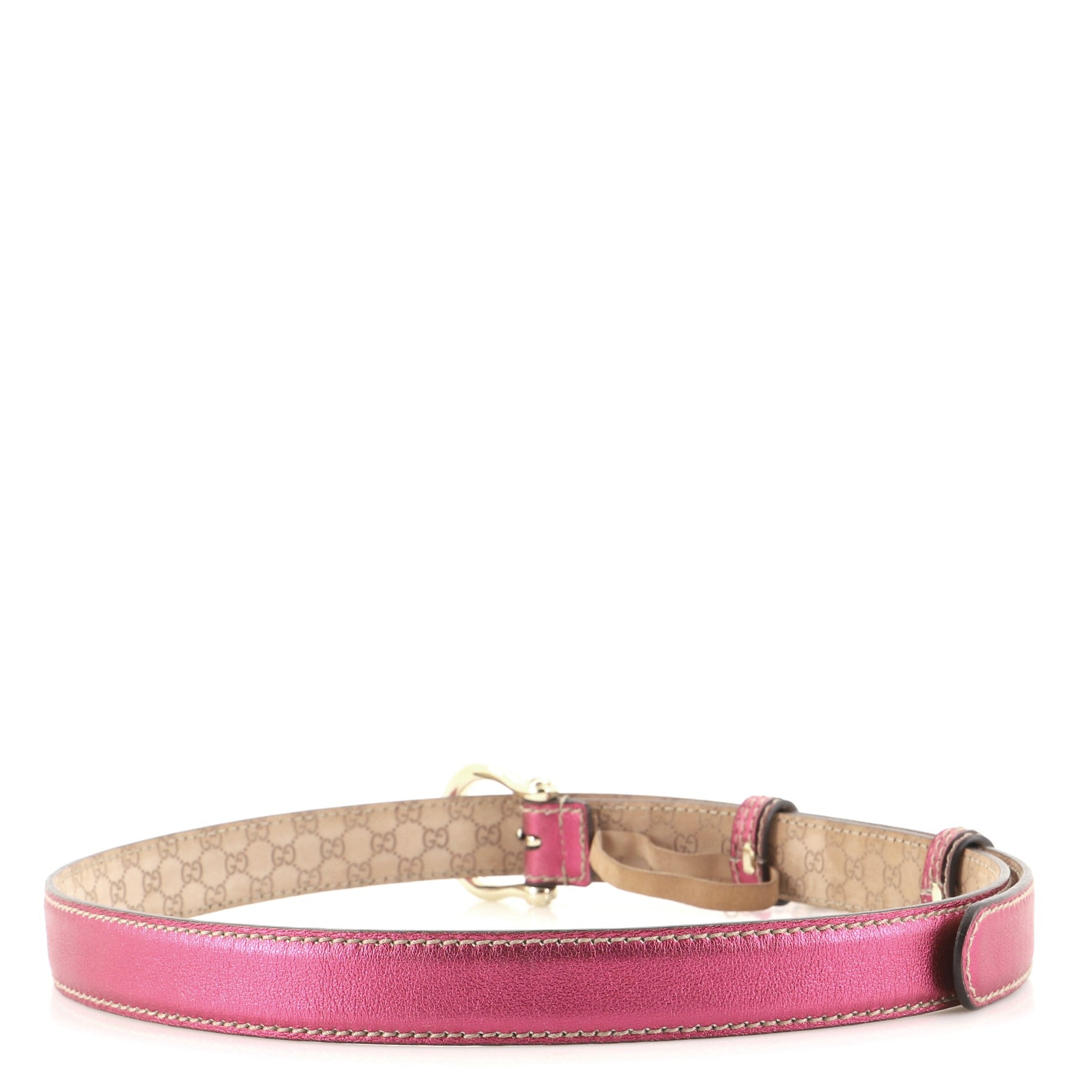 Charm Chain Belt Leather Thin 85