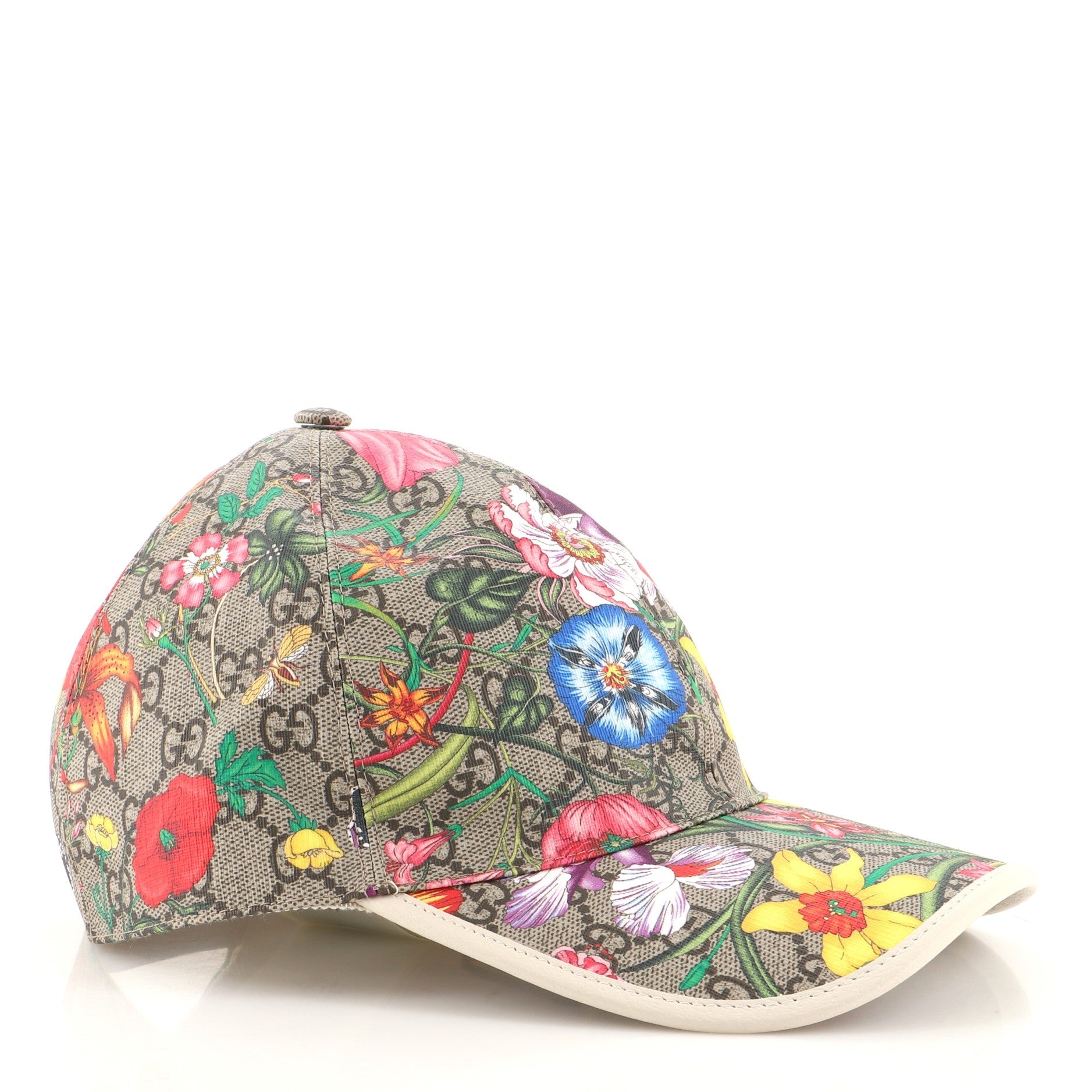 Baseball Cap Flora GG Coated Canvas Large