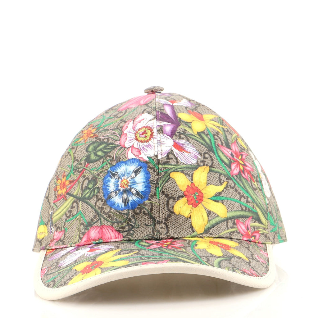 Baseball Cap Flora GG Coated Canvas Medium