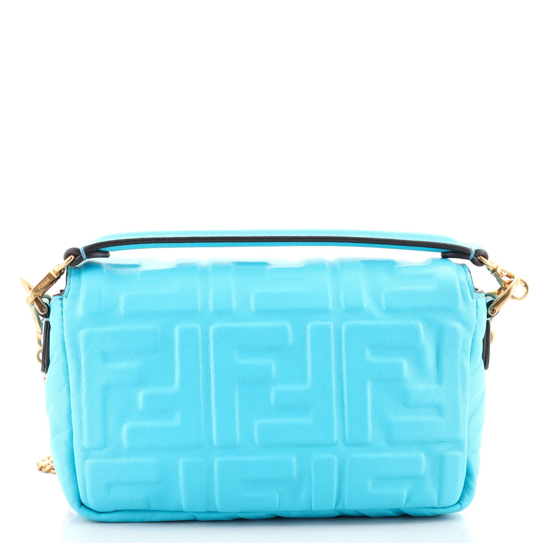 Baguette NM Bag Zucca Embossed Leather Mini