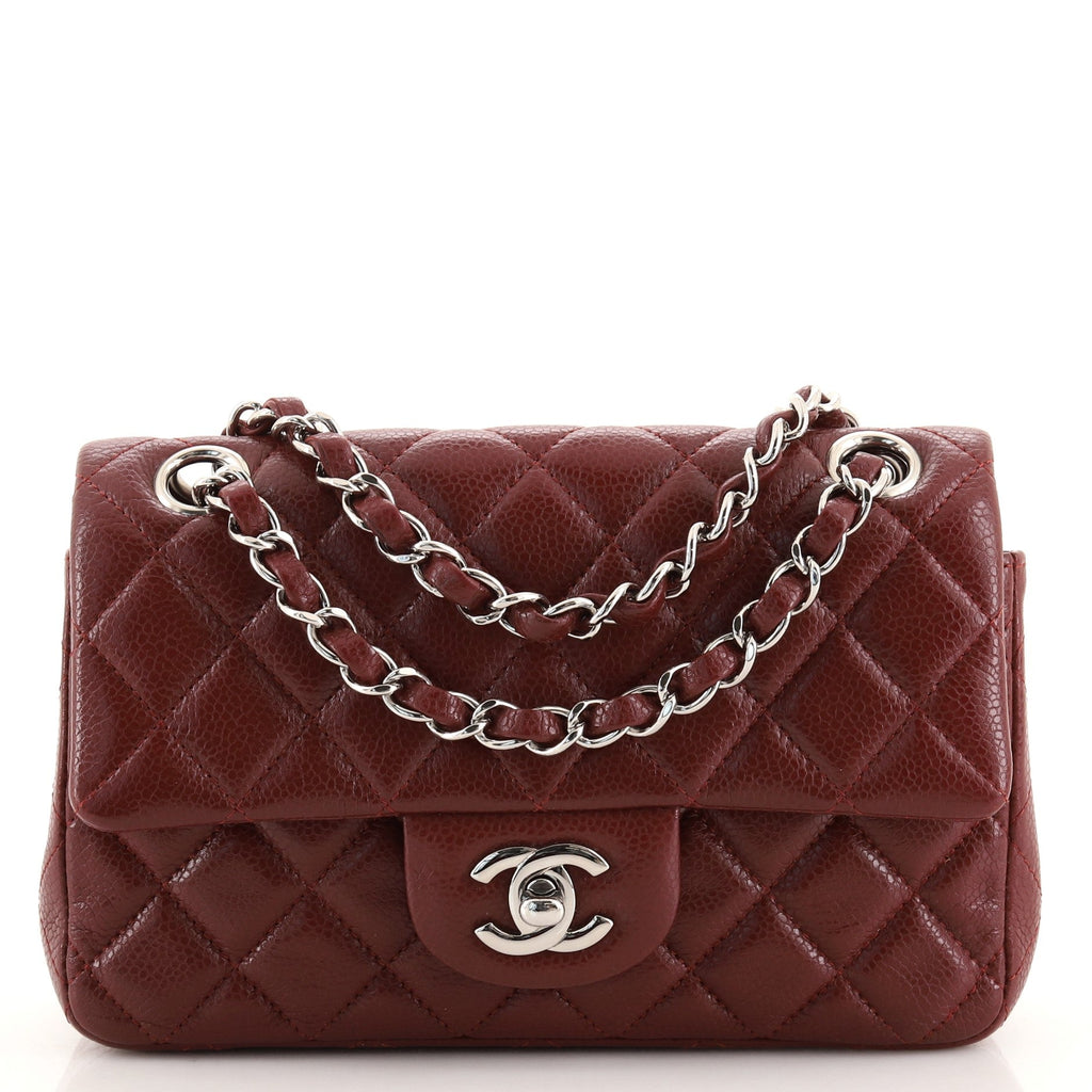 Classic Single Flap Bag Quilted Caviar Mini