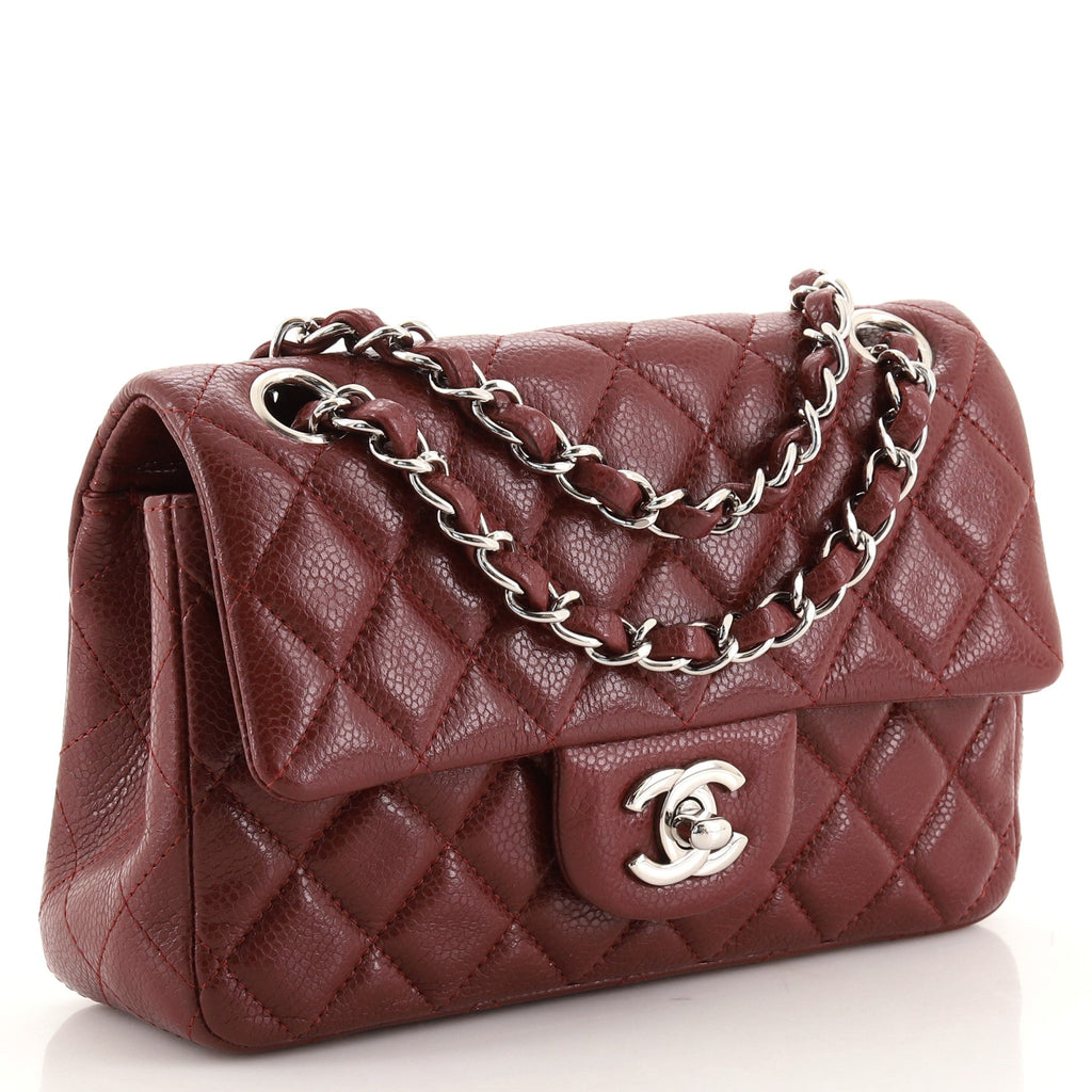 Classic Single Flap Bag Quilted Caviar Mini