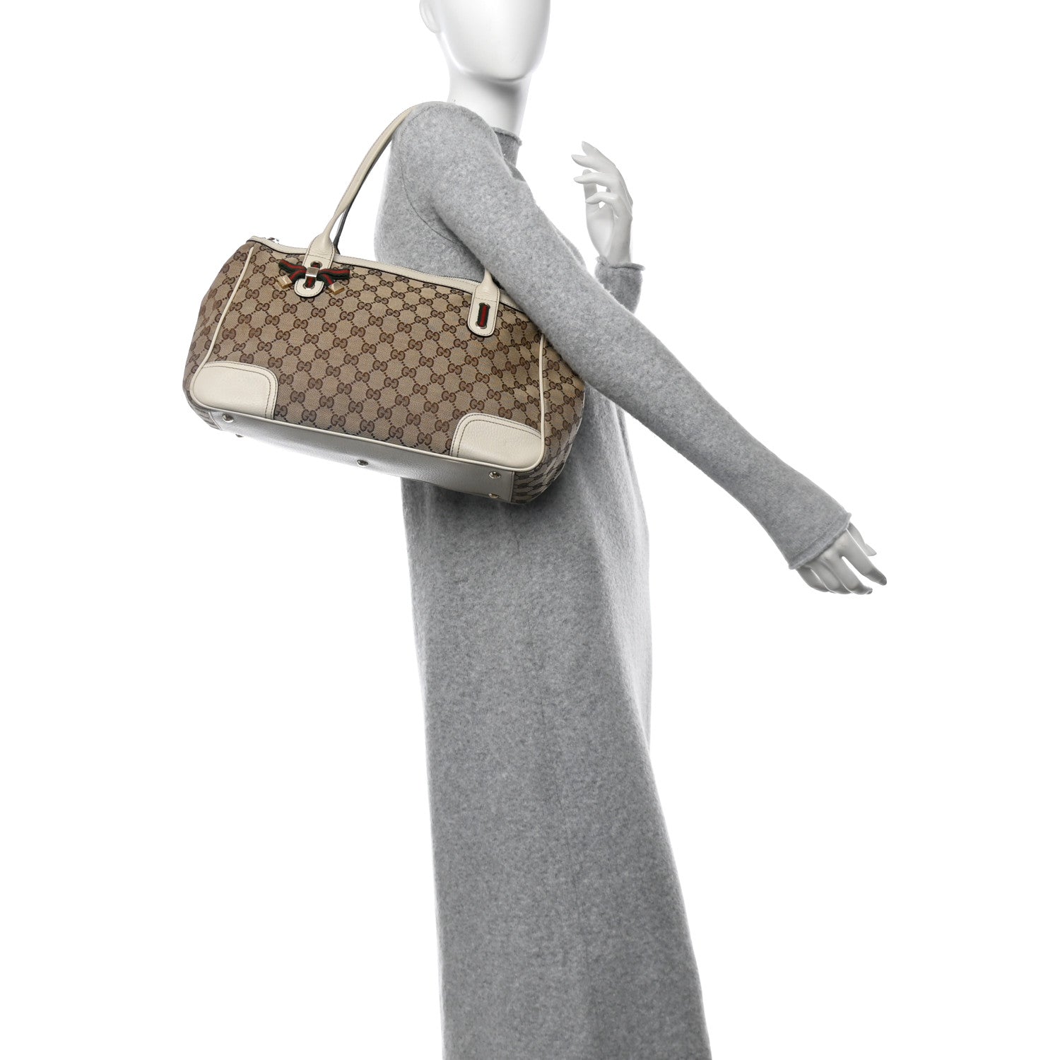 Monogram Medium Princy Tote Off White