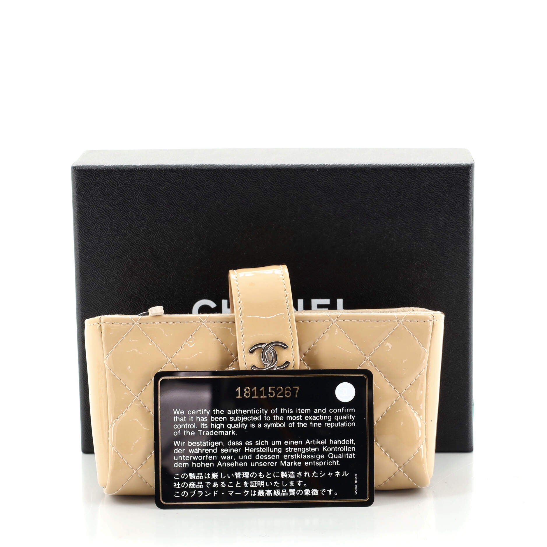Phone Holder Clutch Quilted Patent Mini