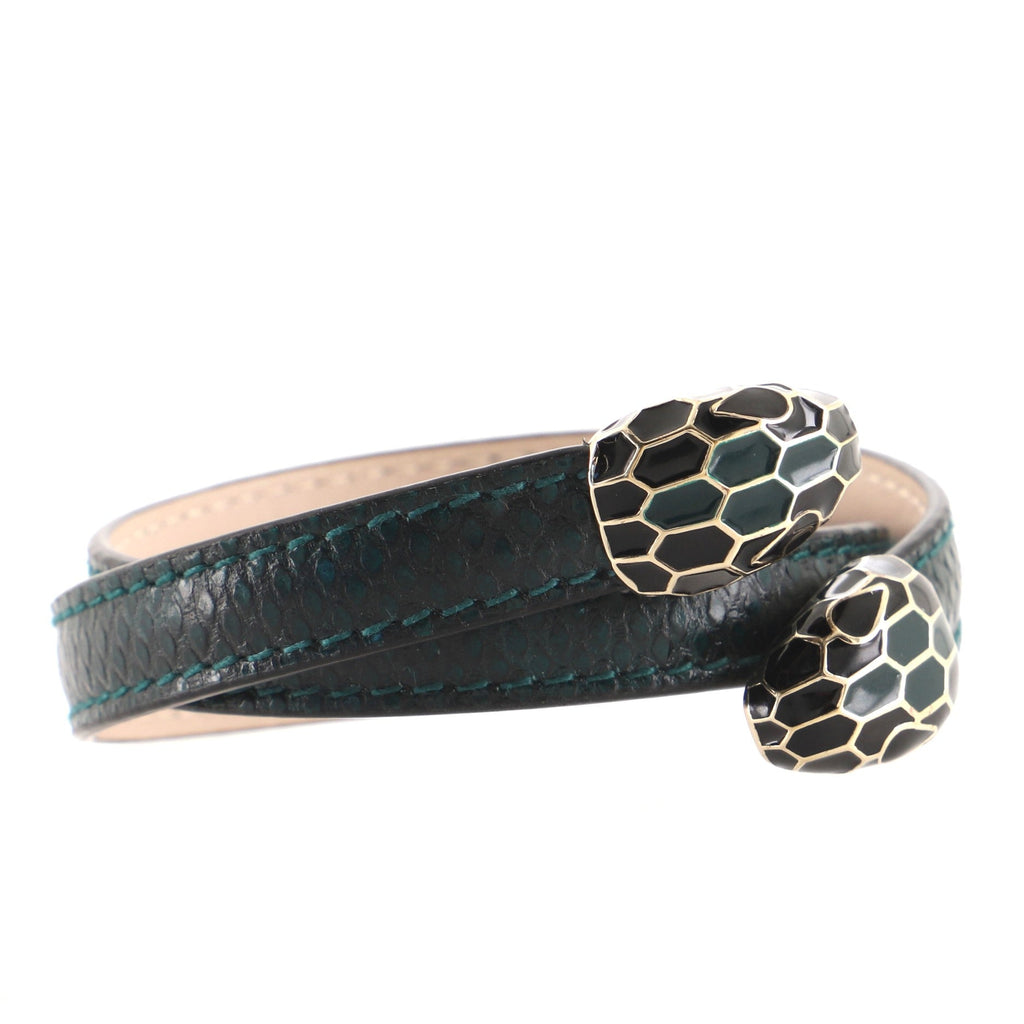 Serpenti Forever Double Wrap Bracelet Leather