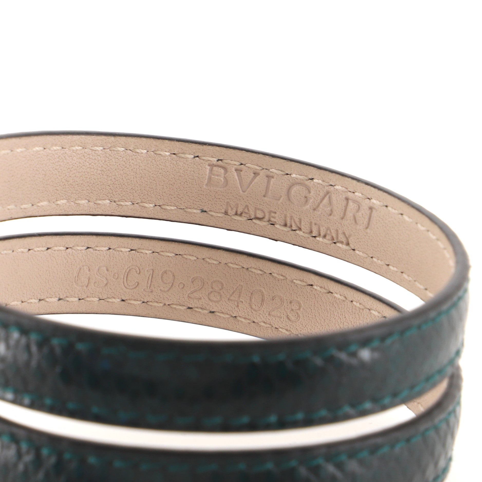 Serpenti Forever Double Wrap Bracelet Leather