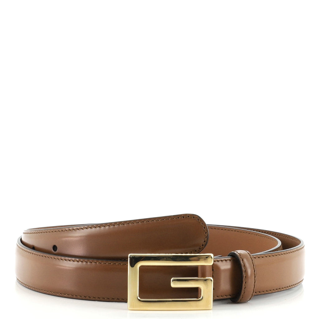 G Buckle Belt Leather Thin 100