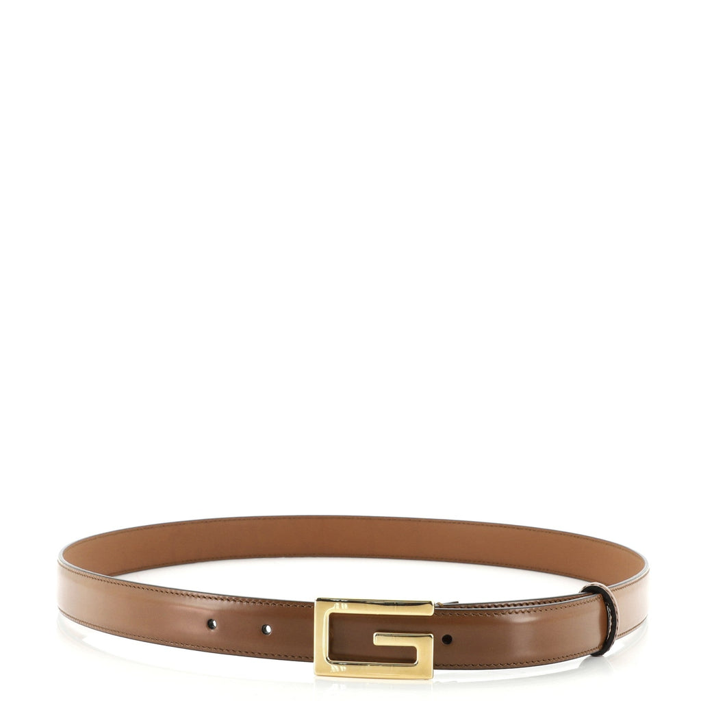G Buckle Belt Leather Thin 100