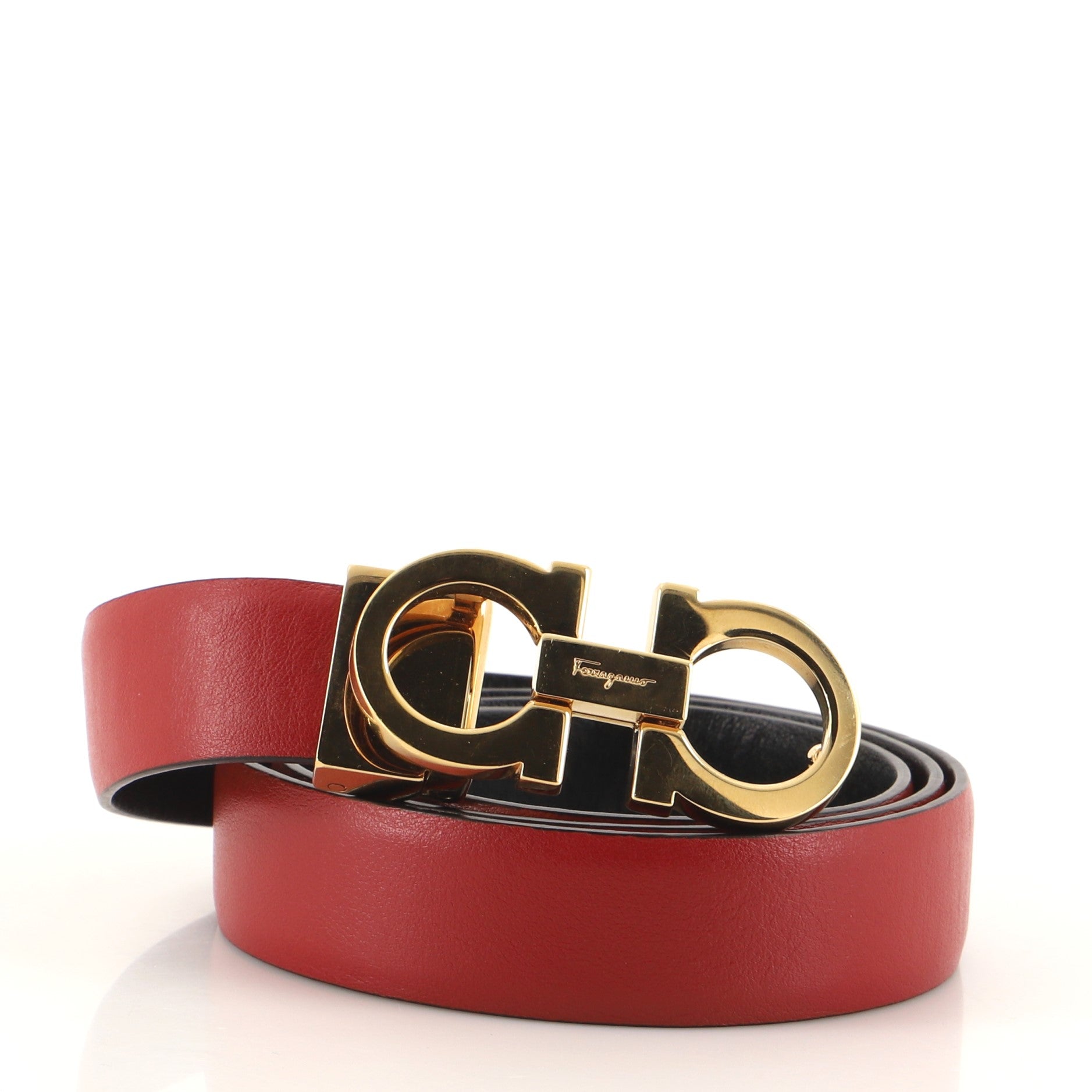 Gancini Reversible Belt Leather Thin 85