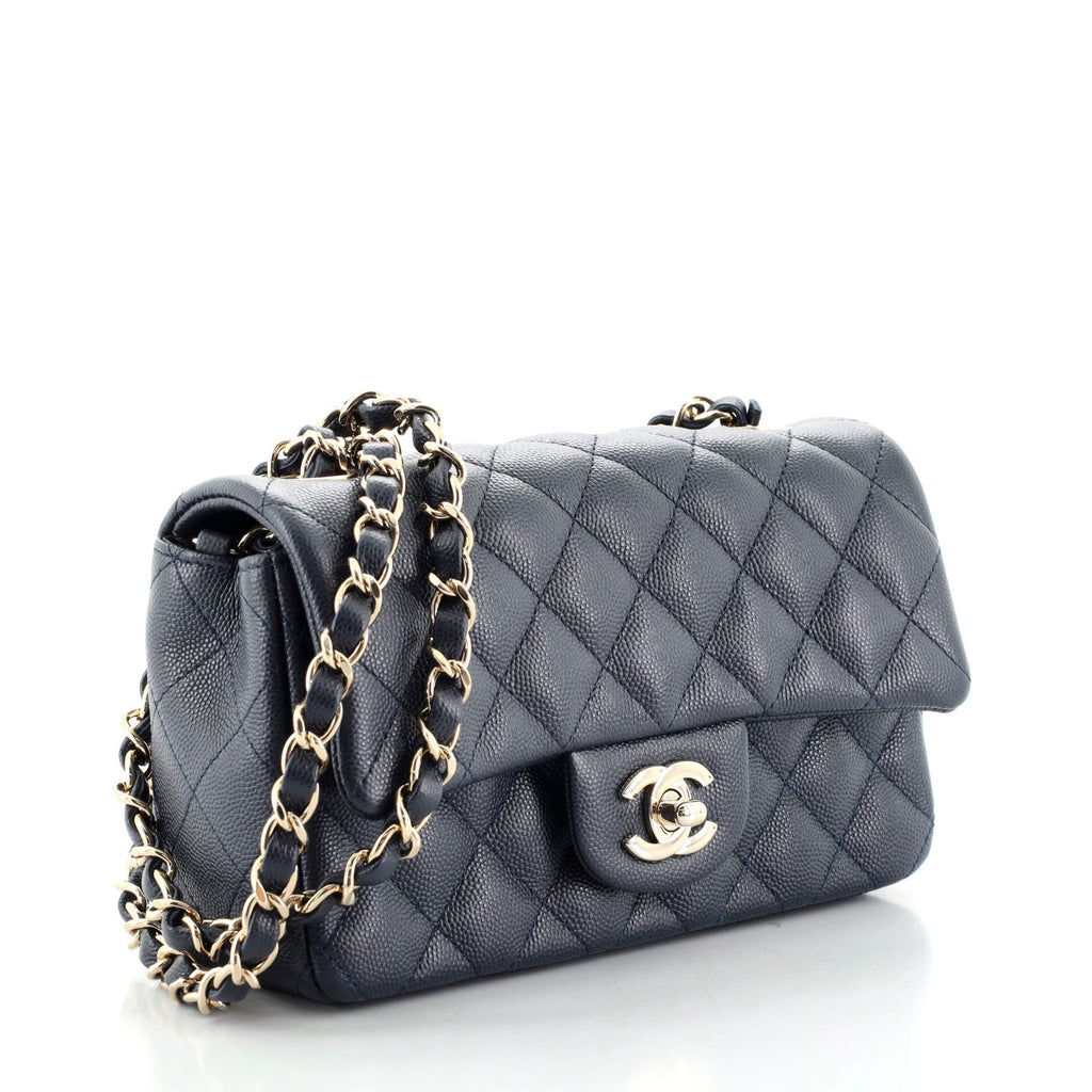 Classic Single Flap Bag Quilted Caviar Mini