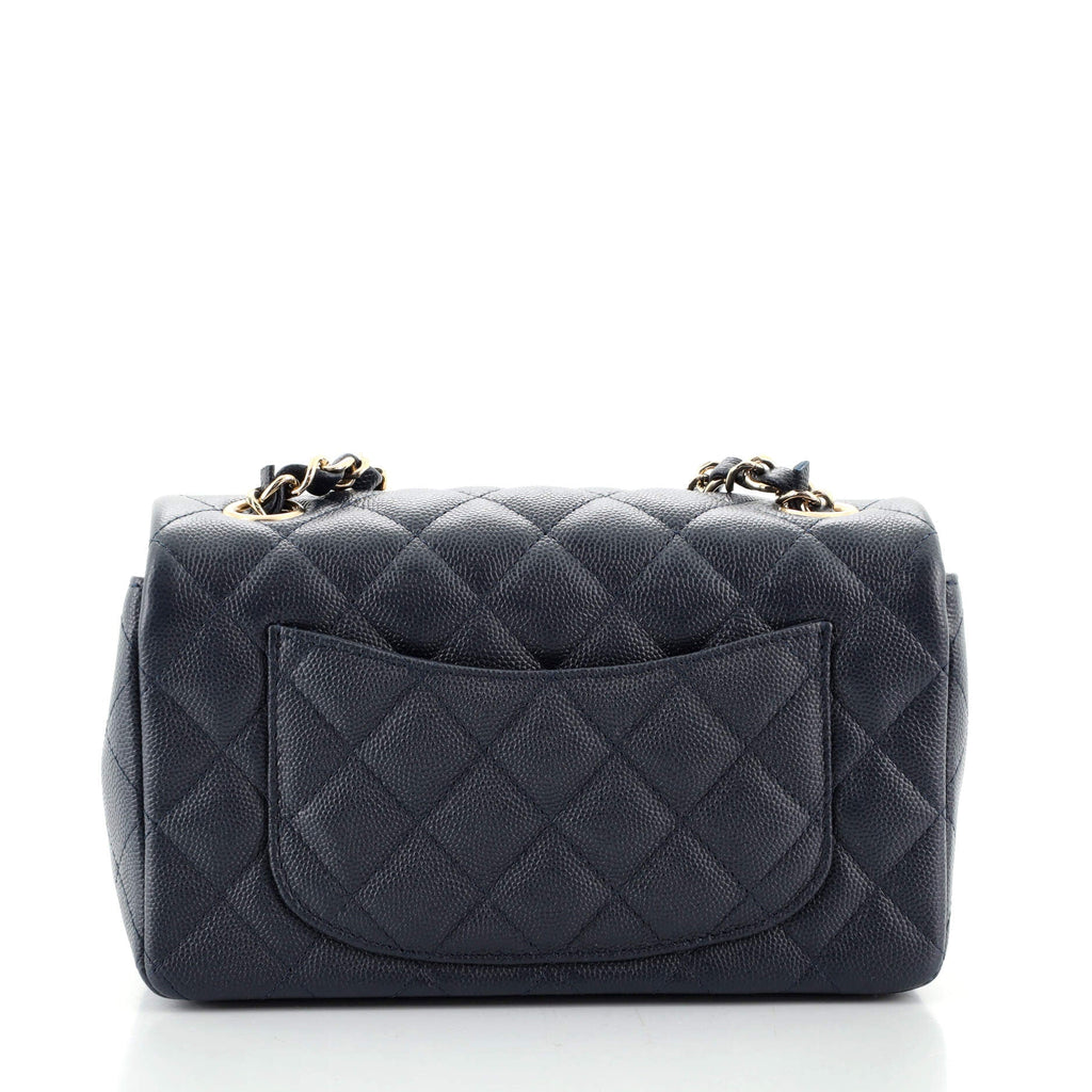 Classic Single Flap Bag Quilted Caviar Mini