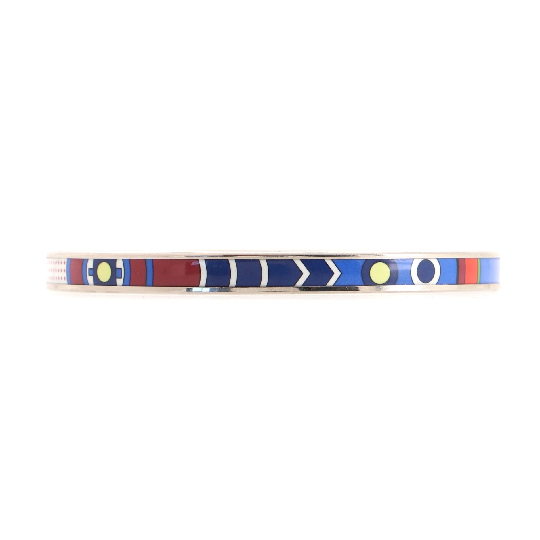 Bangle Bracelet Printed Enamel Narrow