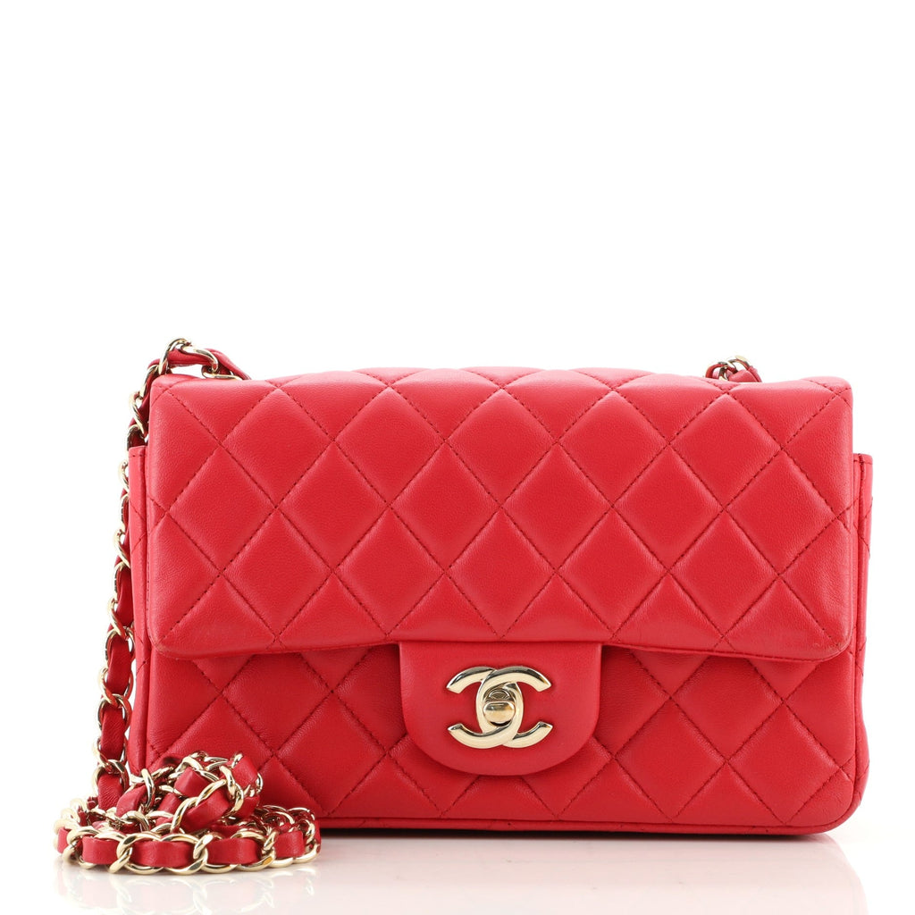 Classic Single Flap Bag Quilted Lambskin Mini