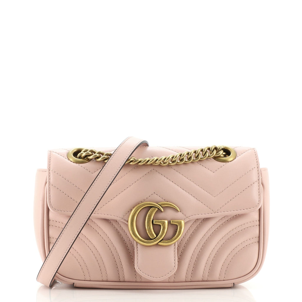 GG Marmont Flap Bag Matelasse Leather Mini