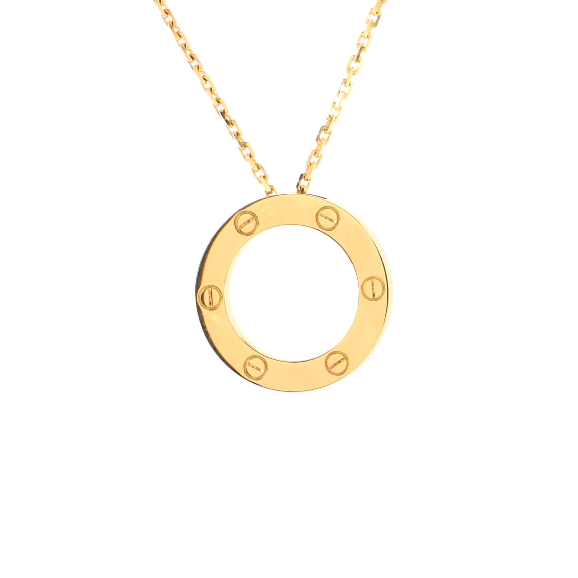 Love Pendant Necklace 18K Yellow Gold