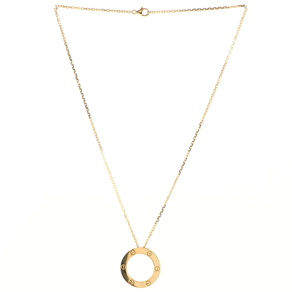 Love Pendant Necklace 18K Yellow Gold