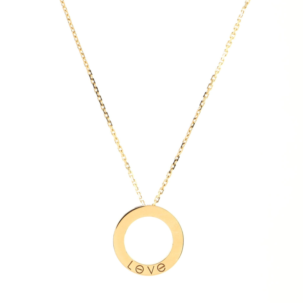 Love Pendant Necklace 18K Yellow Gold