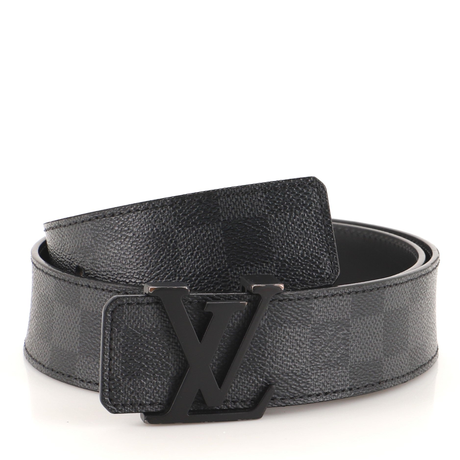 LV Initiales Belt Damier Graphite Wide 85