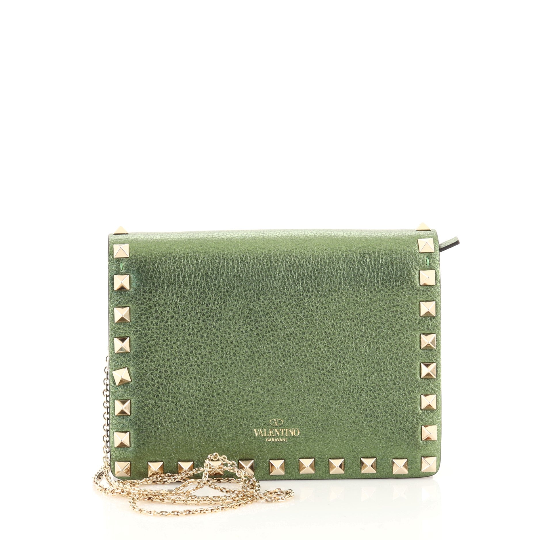Rockstud Pouch Crossbody Bag Leather Mini