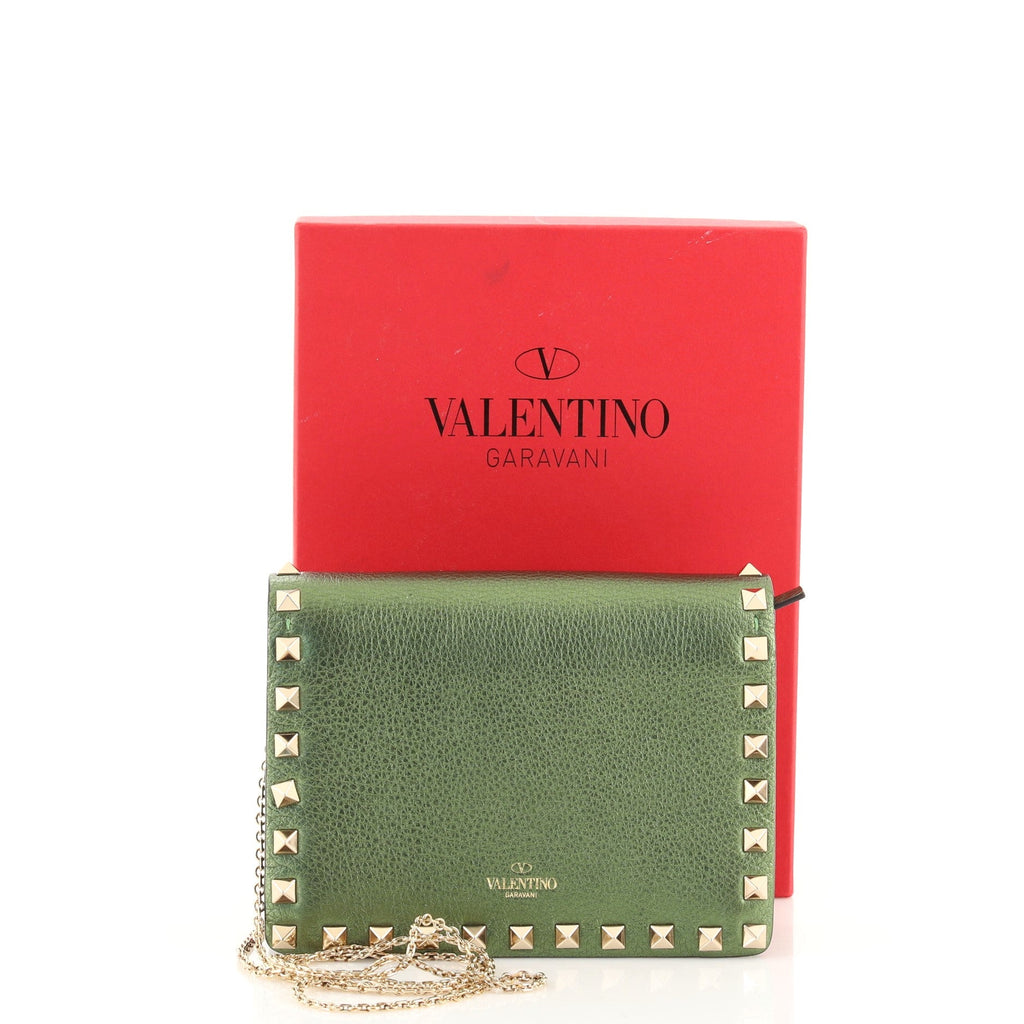 Rockstud Pouch Crossbody Bag Leather Mini