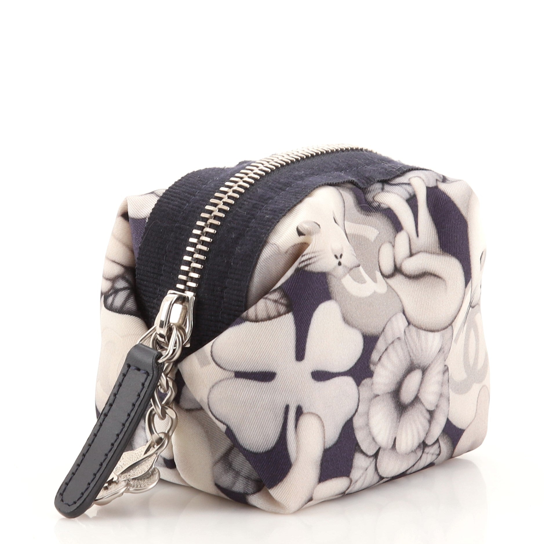 Emoticon Cosmetic Pouch Printed Canvas Mini