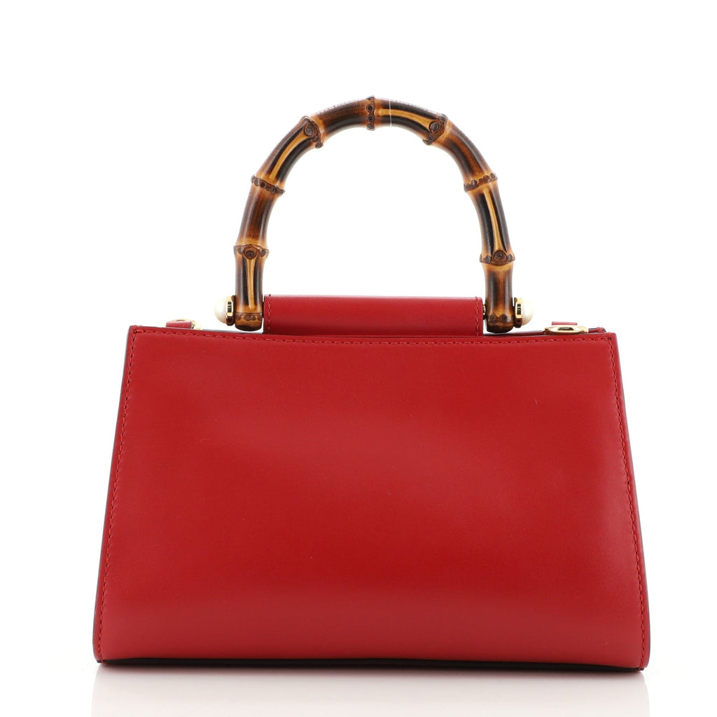 Nymphaea Top Handle Bag Leather Mini
