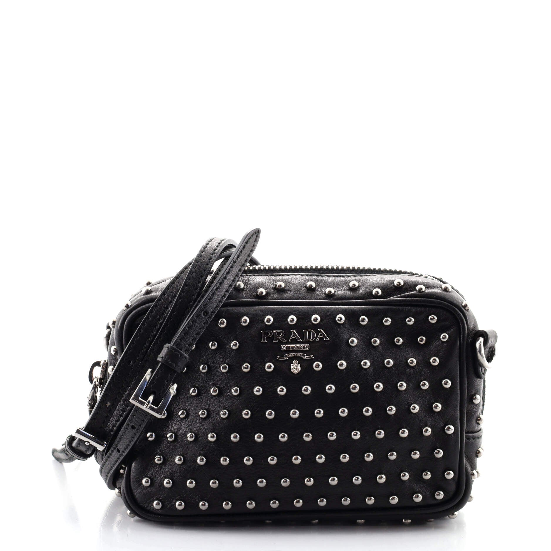 Camera Bag Studded Leather Mini