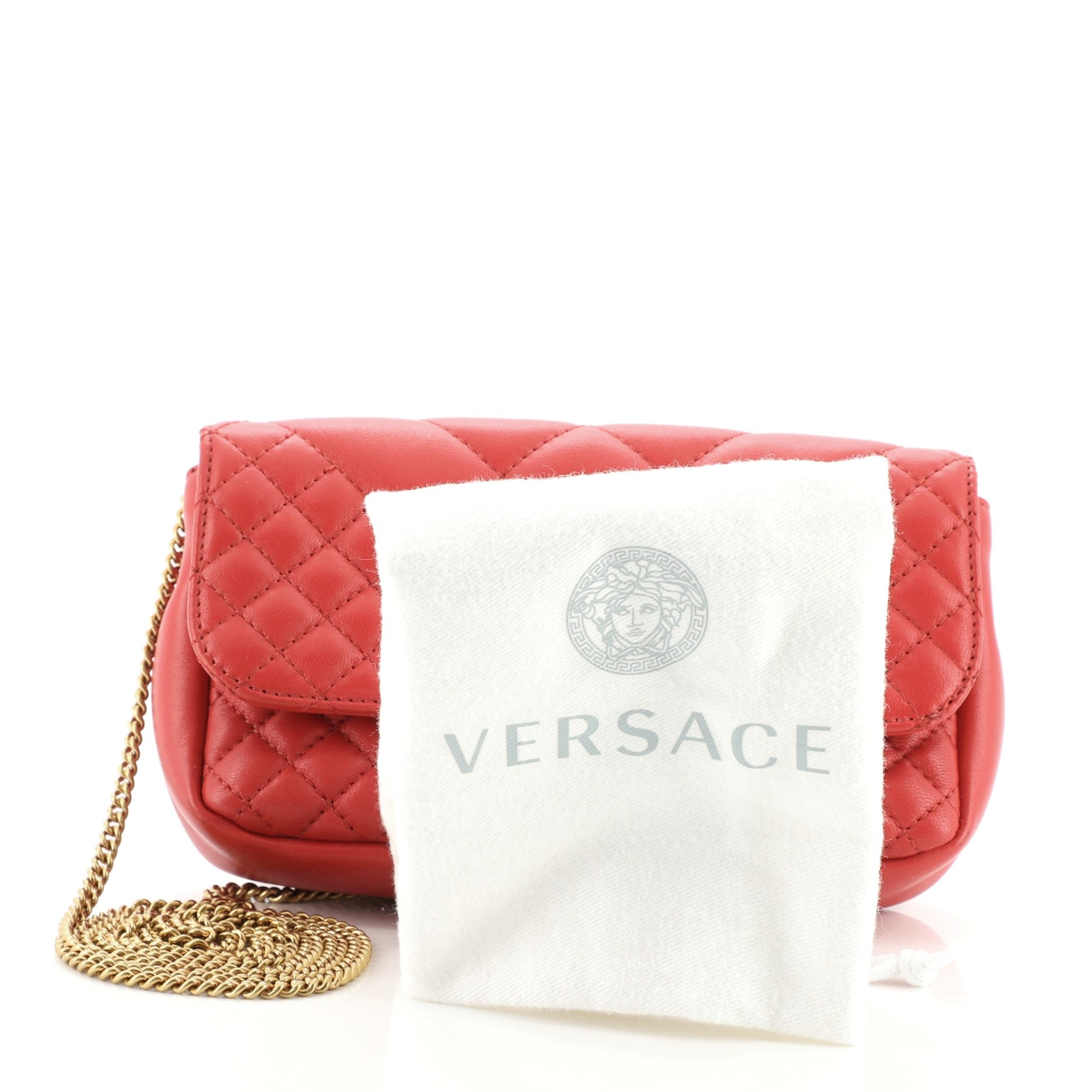 Medusa Icon Crossbody Bag Quilted Leather Mini
