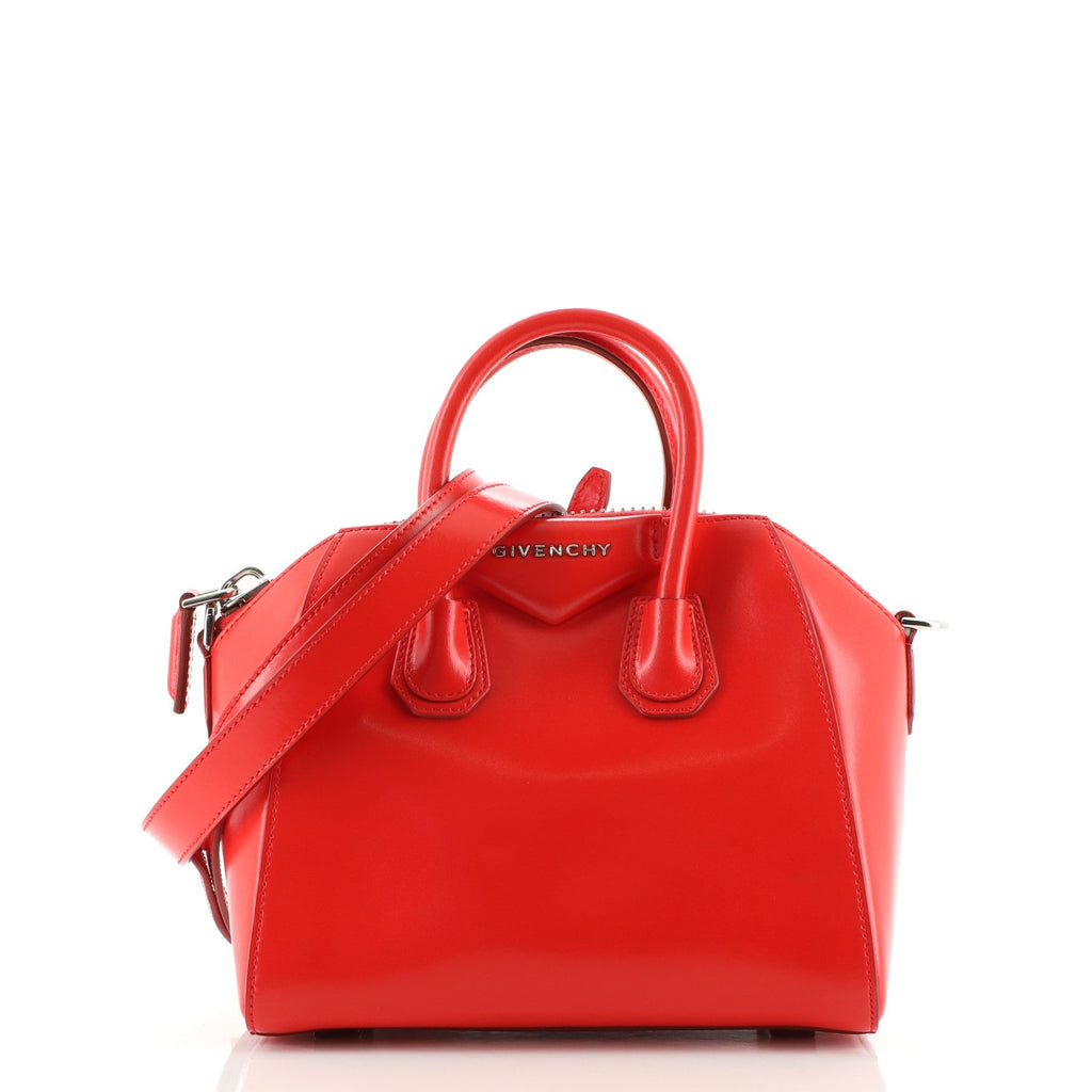 Antigona Bag Glazed Leather Mini