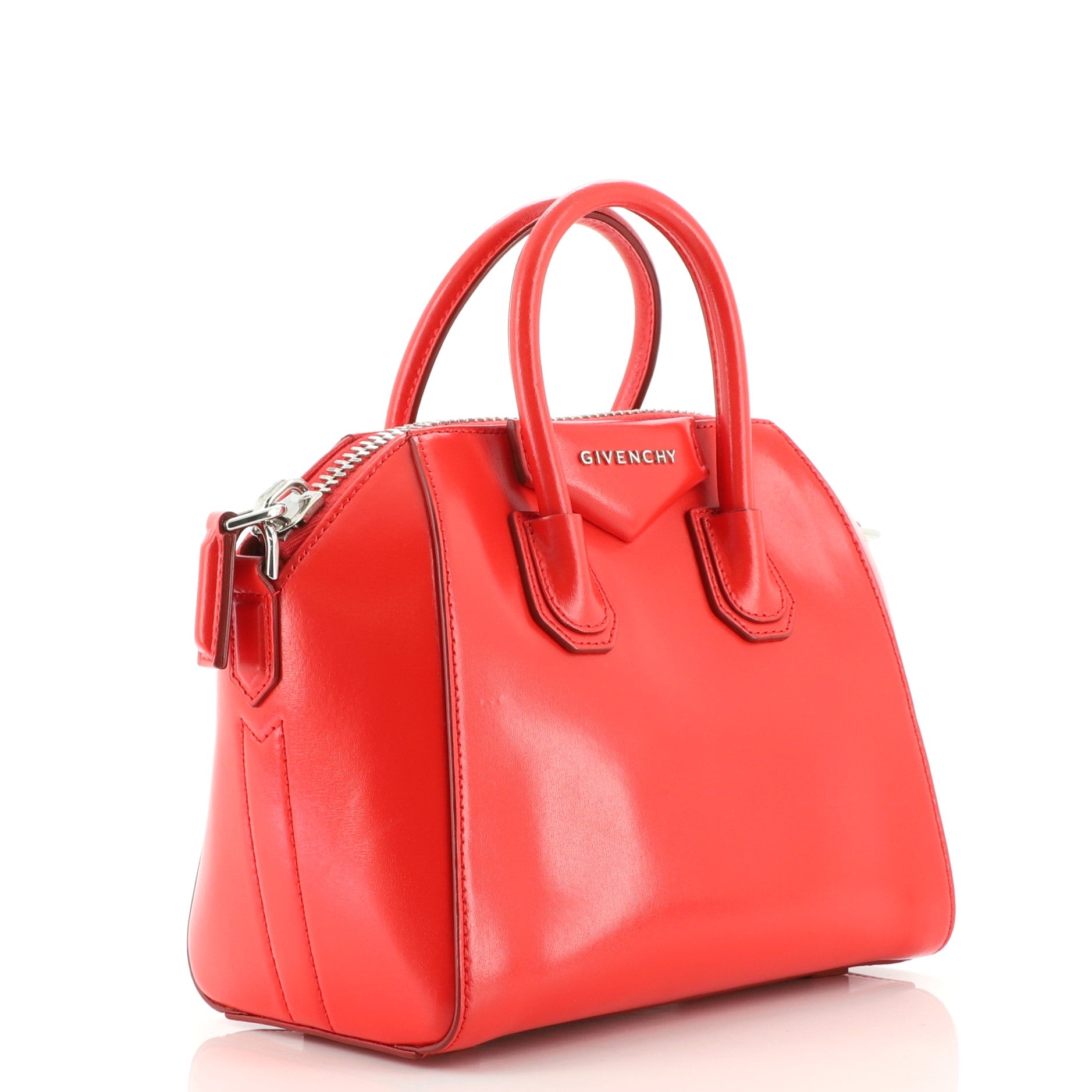 Antigona Bag Glazed Leather Mini