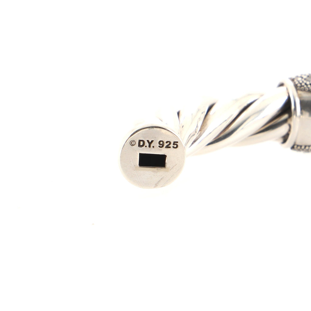 Cable Classic Moonlight Ice Bracelet Sterling Silver with Diamonds 9mm