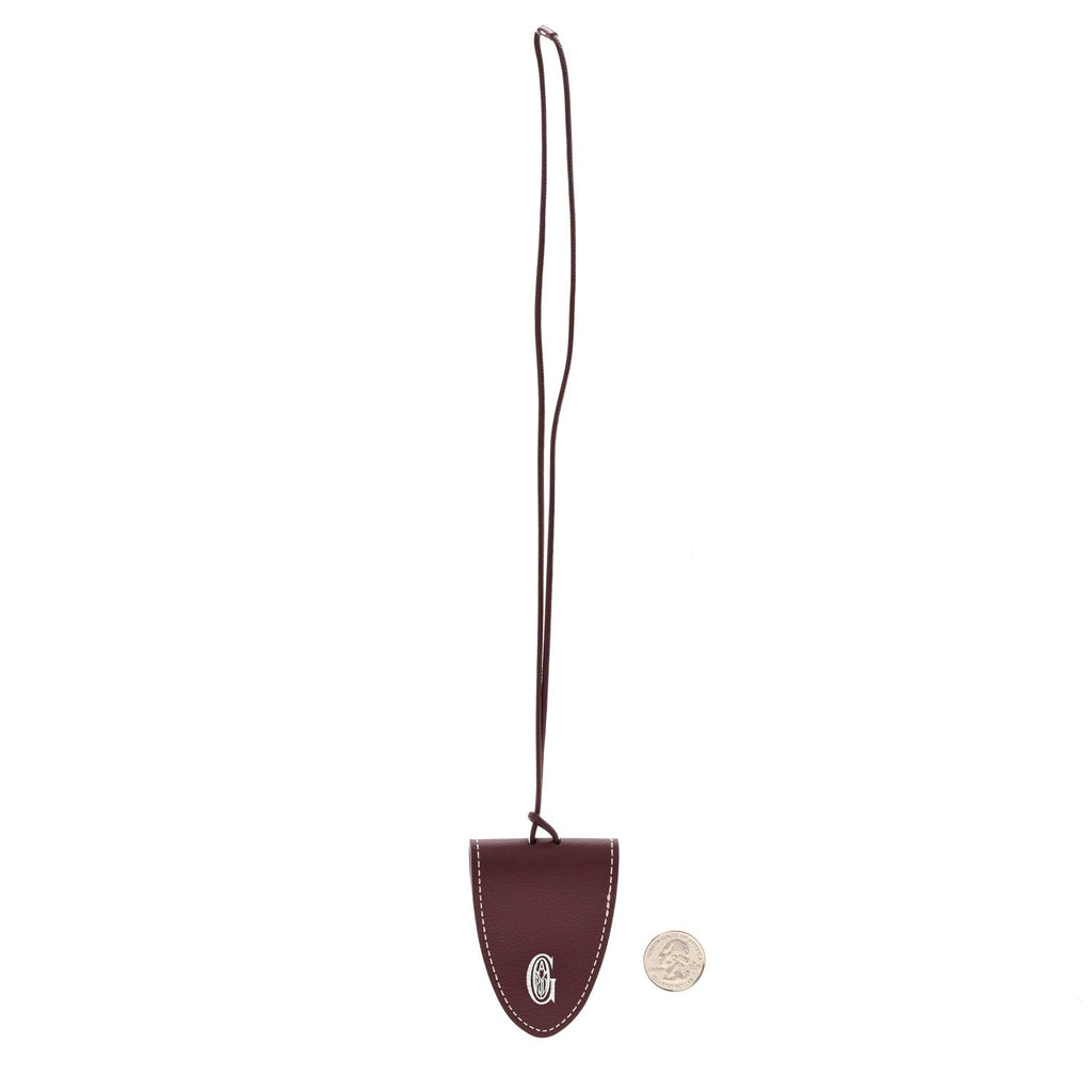 Calfskin Bag Clip Bordeaux