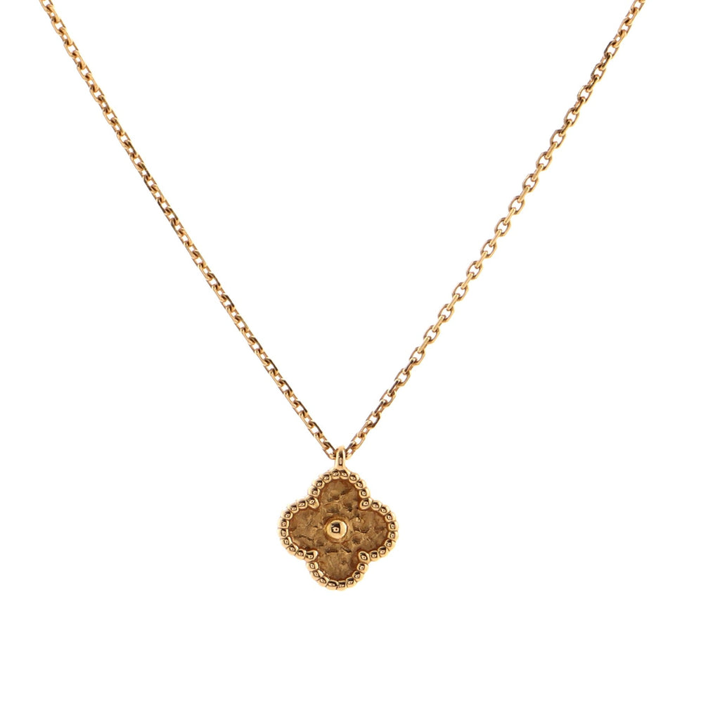 Sweet Alhambra Pendant Necklace 18K Rose Gold