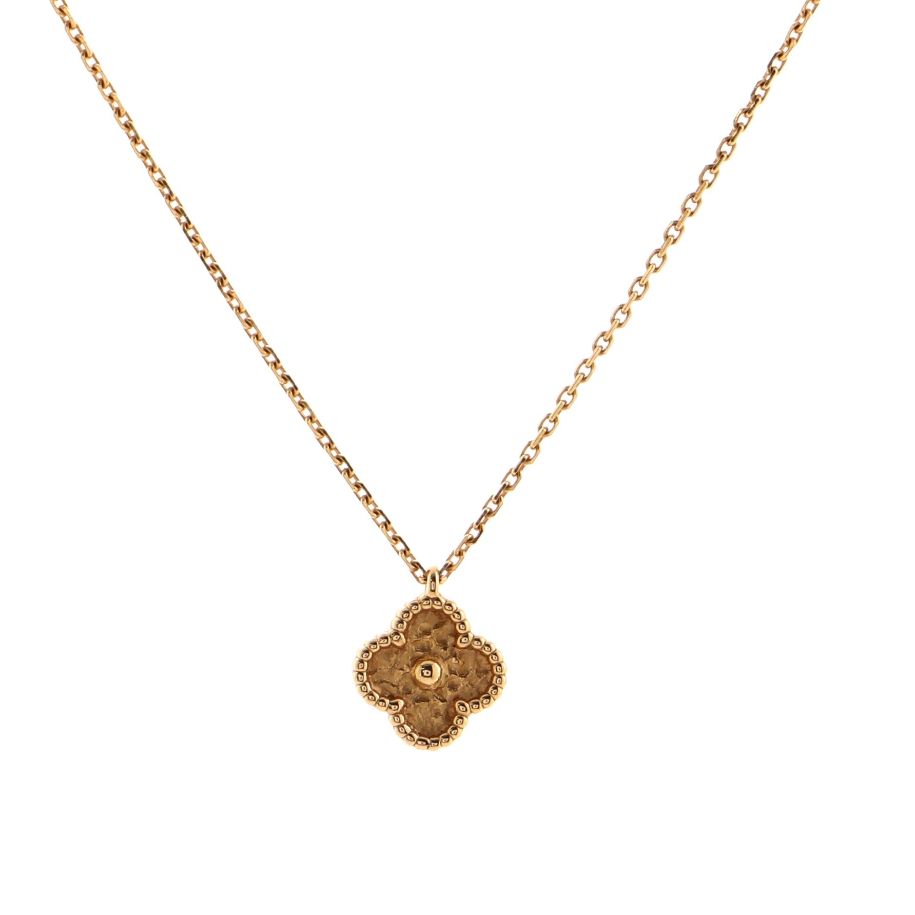 Sweet Alhambra Pendant Necklace 18K Rose Gold