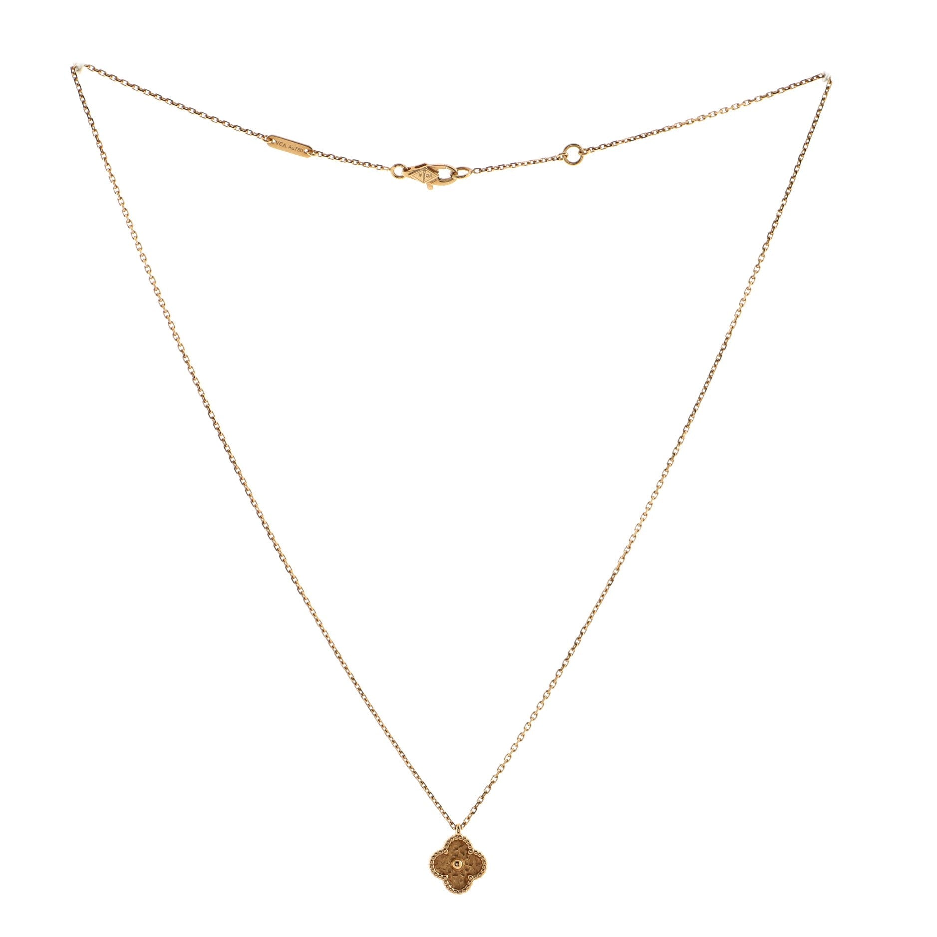 Sweet Alhambra Pendant Necklace 18K Rose Gold