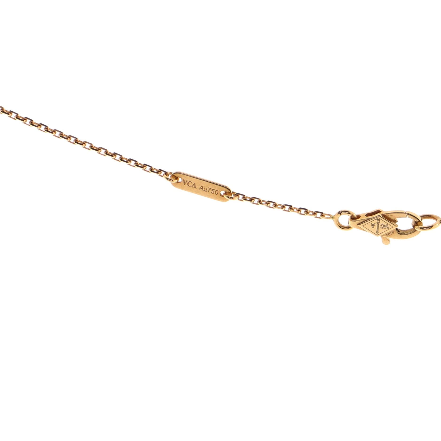Sweet Alhambra Pendant Necklace 18K Rose Gold