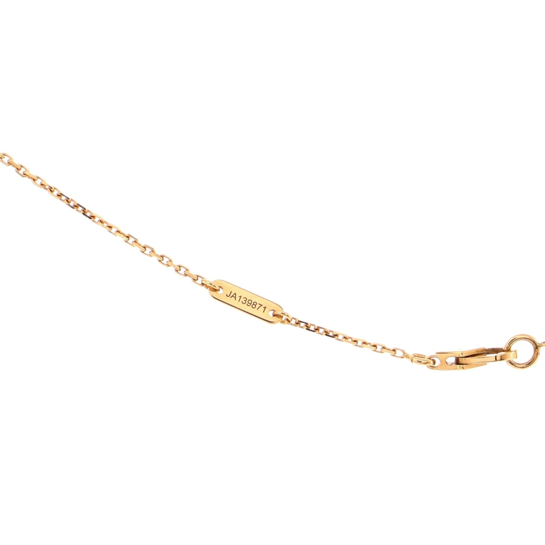 Sweet Alhambra Pendant Necklace 18K Rose Gold