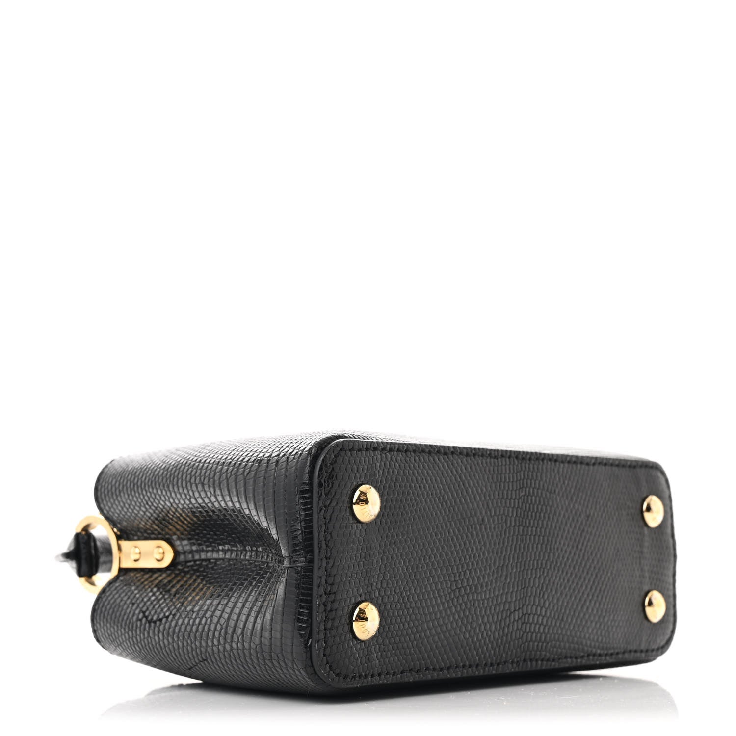 Lizard Capucines Mini Black